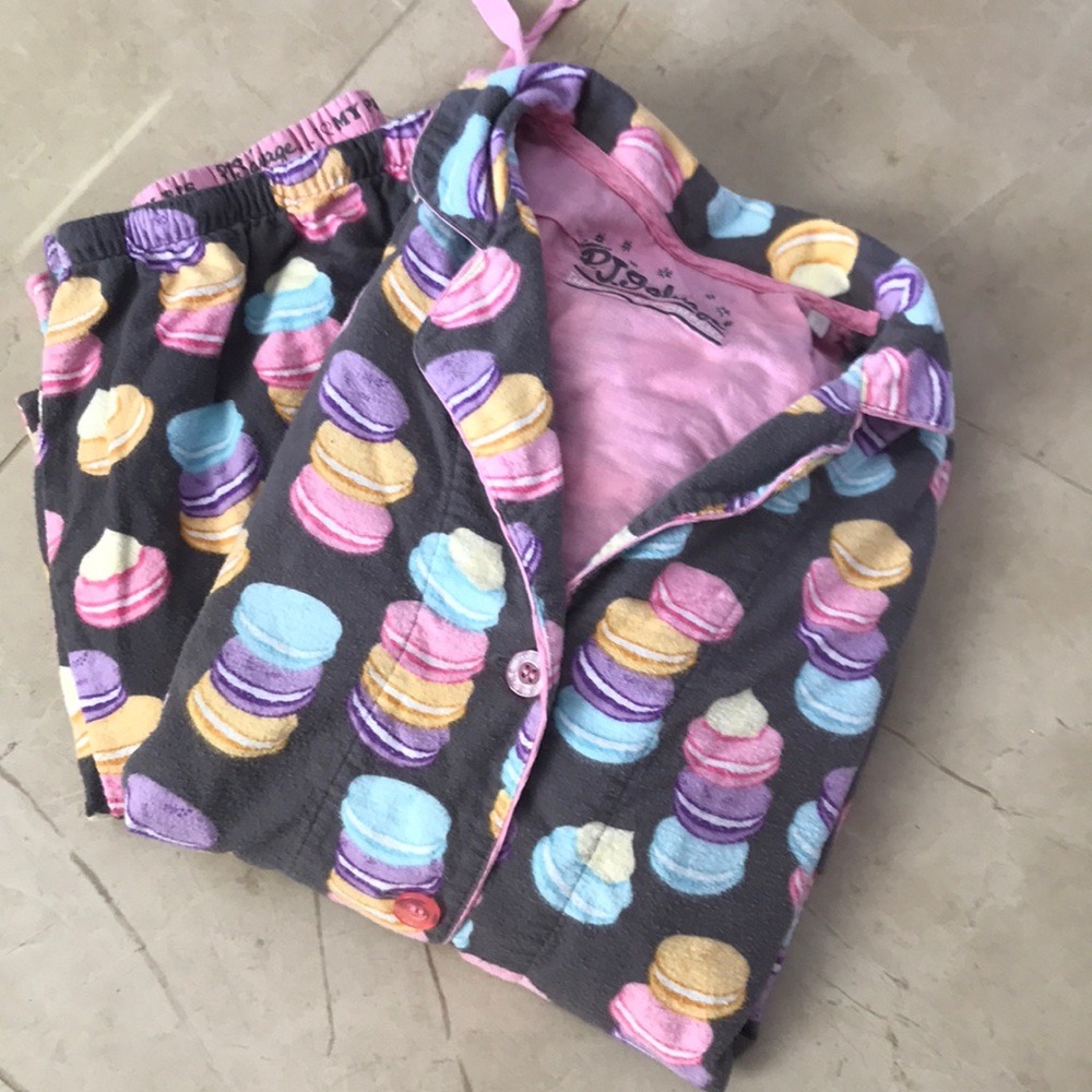 PJ Salvage colorful Macaroon Pajama set